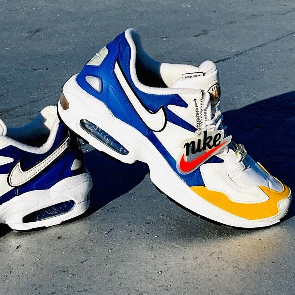 Nike Air Max 2 Light Men's US 7.5 University White/Blue BV0987 102